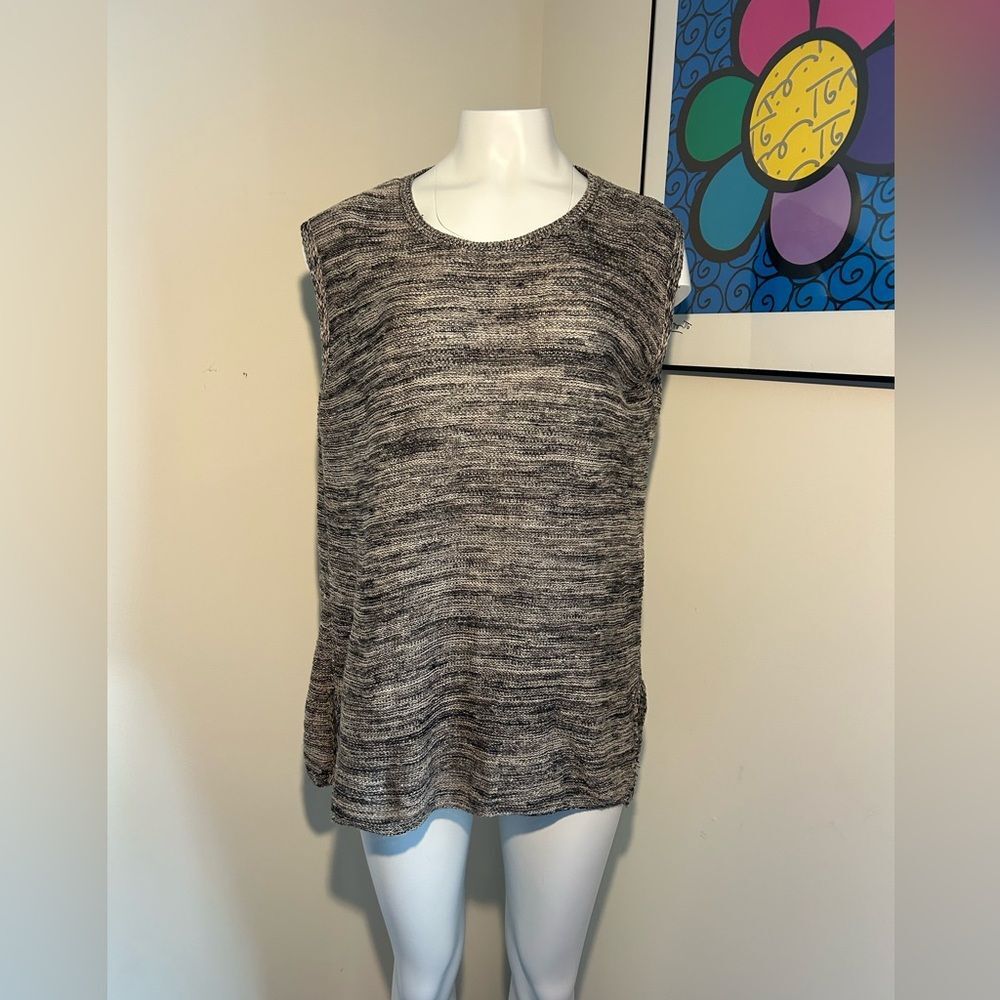 Eileen Fisher Sleeveless Sweater Knit Top Size L